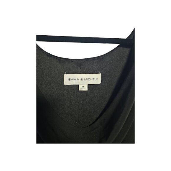 Women's Black Sleeveless Wide Leg Jumpsuit - Picture 3 of 4